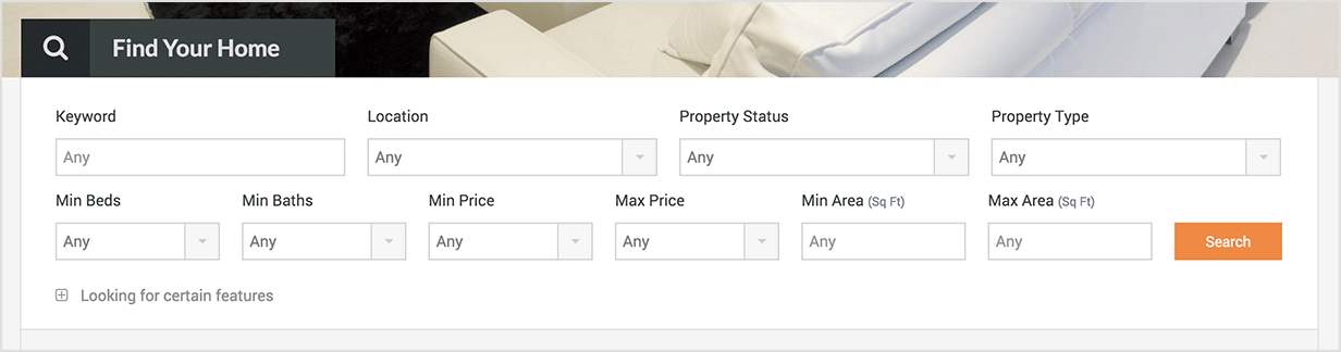 Advanced and Fully Customizable Search Form